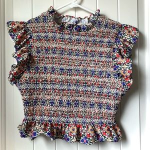 Shein tank — ruffle sleeves